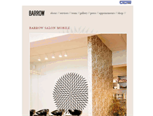 Tablet Screenshot of barrowsalon.com